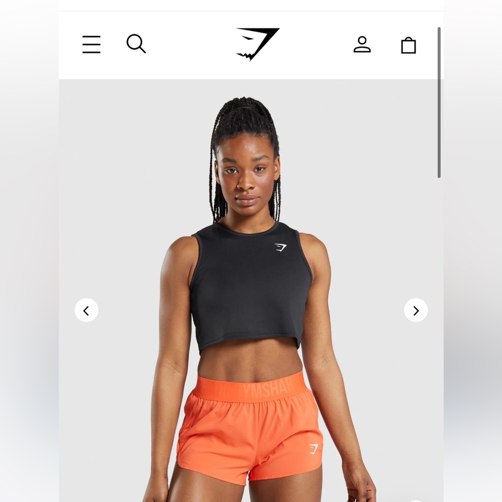 Gym Shark Training Crop Tank